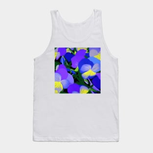 Little Purple Pansies Tank Top